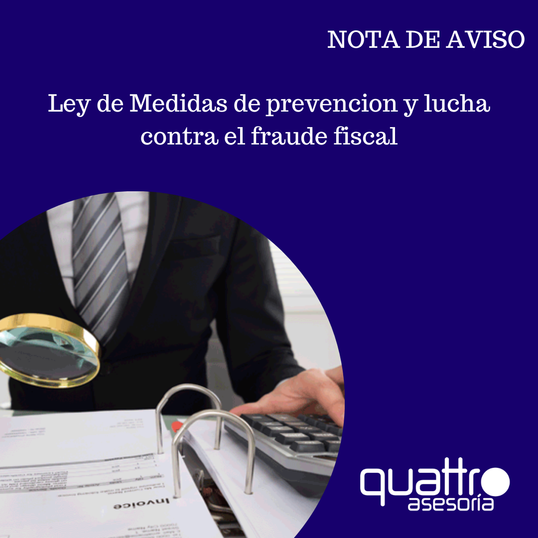 Ley de medidas de prevención y lucha contra el Fraude Fiscal