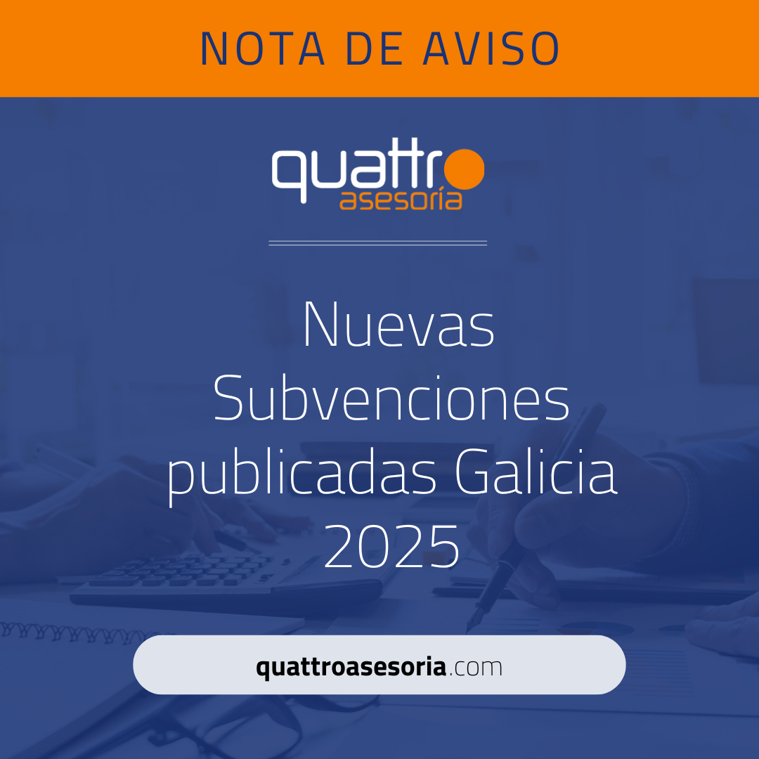 Nuevas Subvenciones publicadas Galicia 2025